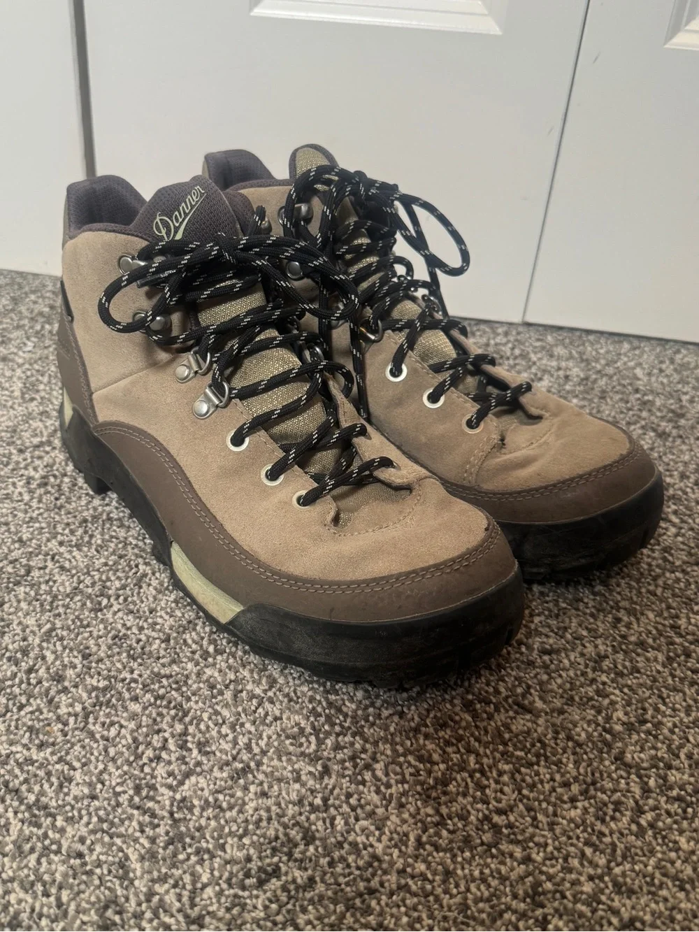 Danner Panorama Mid 6” Waterproof Hiking Boots Gray Brown Womens 9.5 Trail